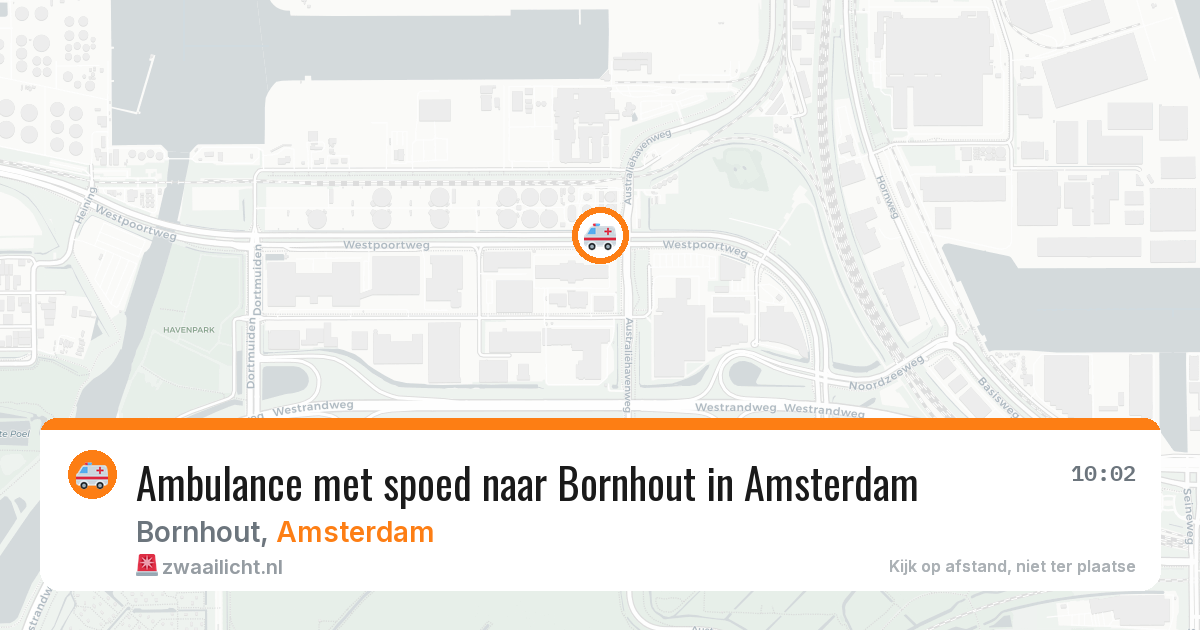 Ambulance met spoed naar Bornhout in Amsterdam — 3 apr 2026