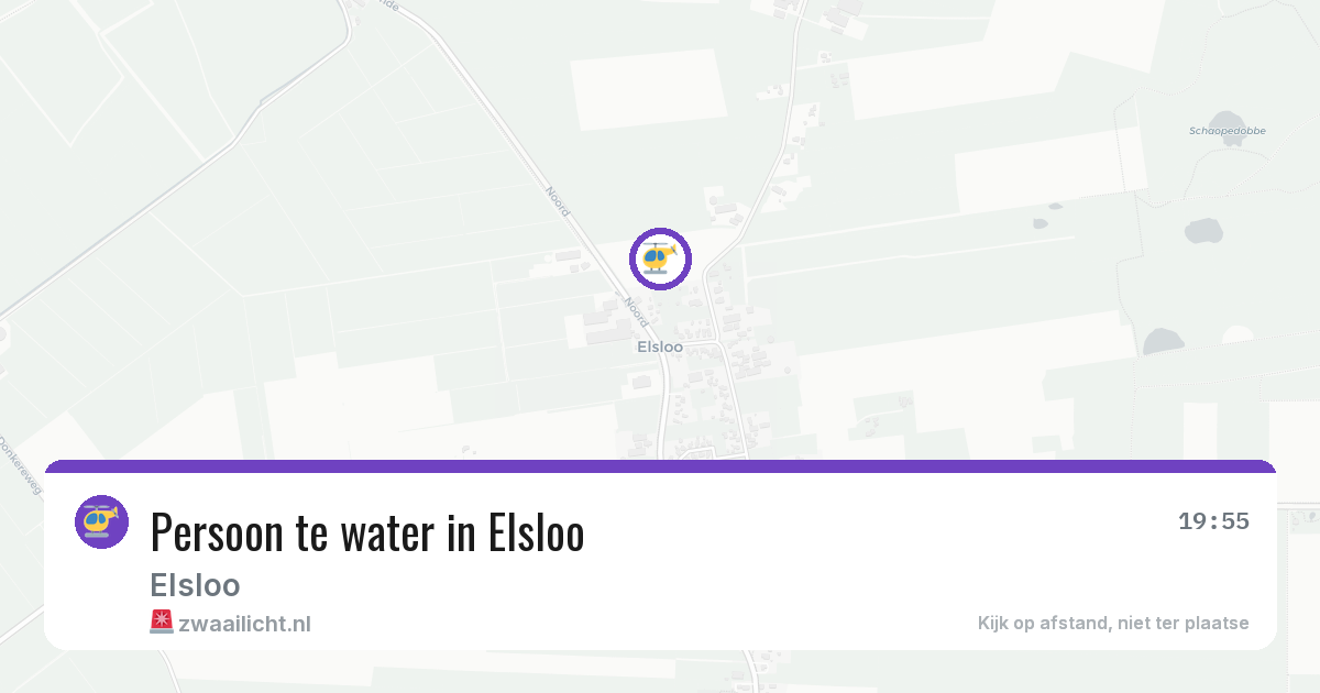 Persoon te water in Elsloo — 28 jun 2026