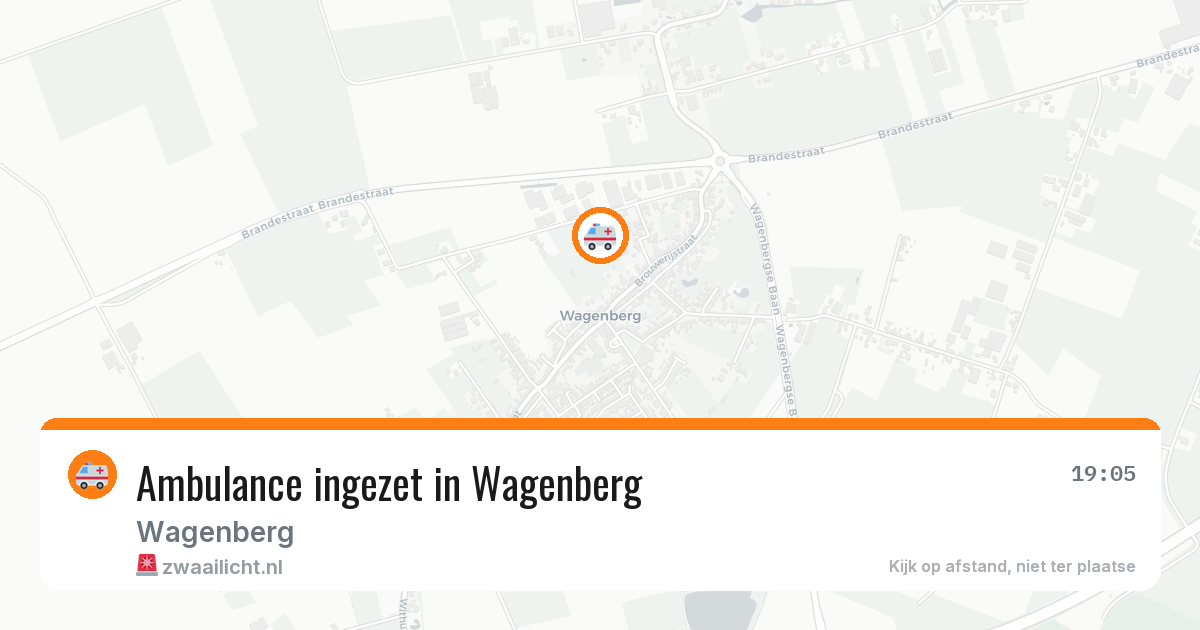 Ambulance ingezet in Wagenberg — 28 jun 2026
