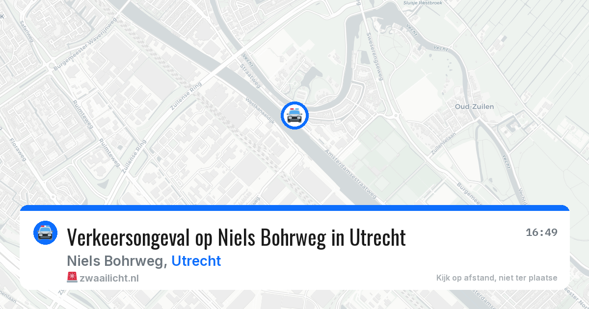 Verkeersongeval op Niels Bohrweg in Utrecht — 16 jun 2026