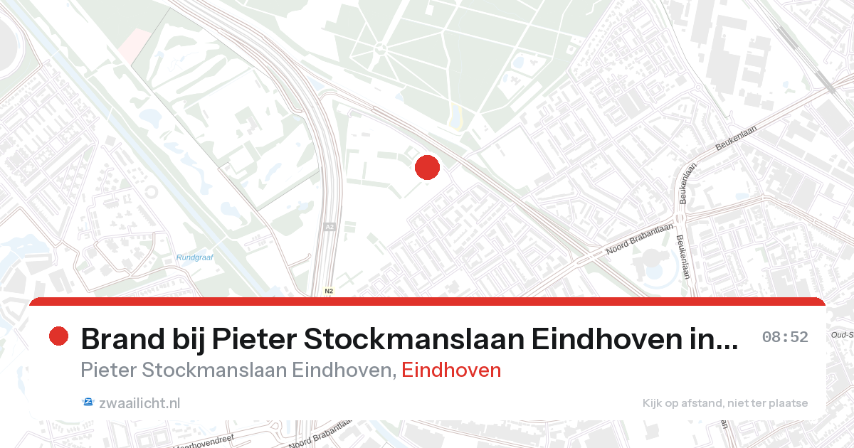 Brand bij Pieter Stockmanslaan Eindhoven in Eindhoven — 28 aug 2026