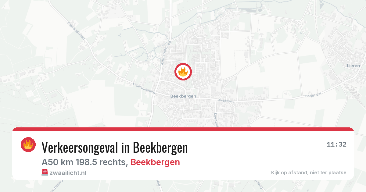 Verkeersongeval in Beekbergen — 3 jul 2026