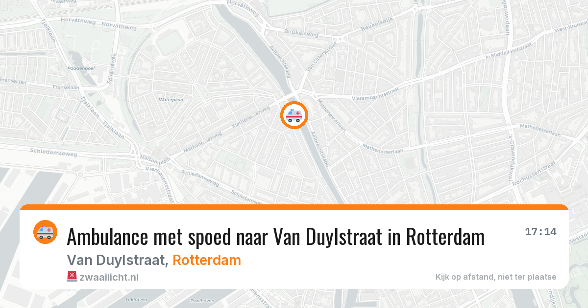 Ambulance met spoed naar Van Duylstraat in Rotterdam — 19 mrt 2026
