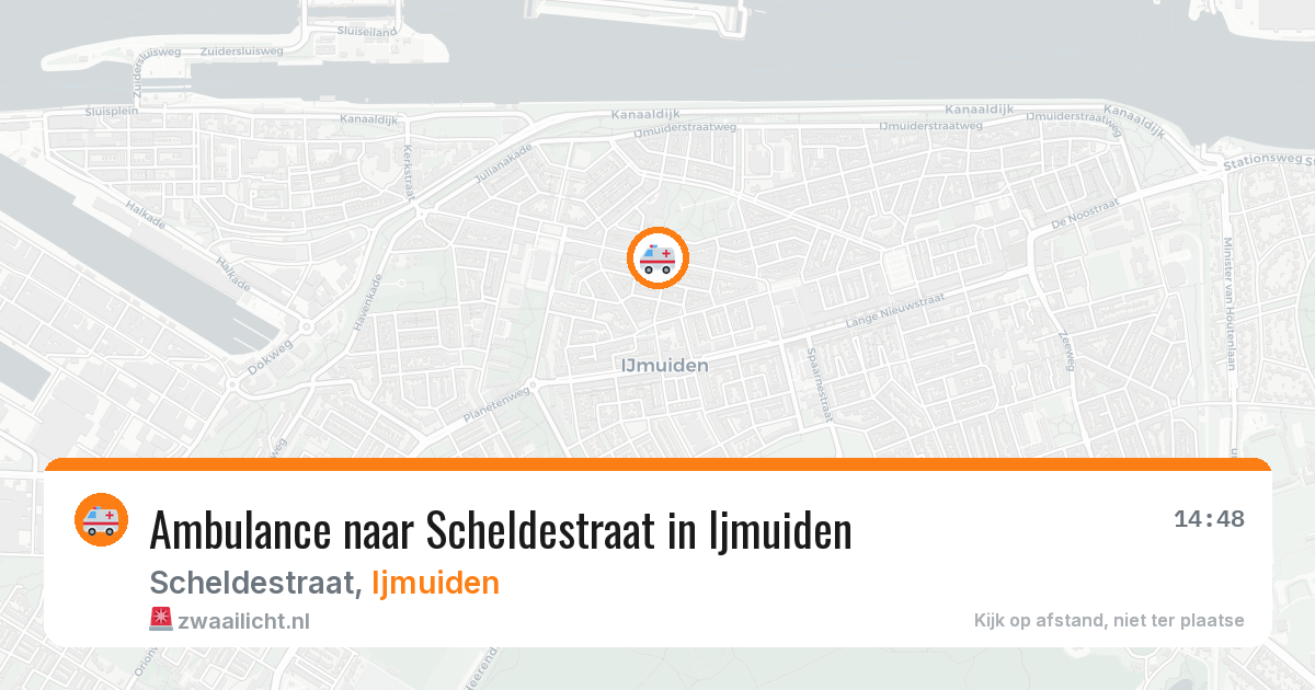 Ambulance naar Scheldestraat in Ijmuiden — 11 mei 2026