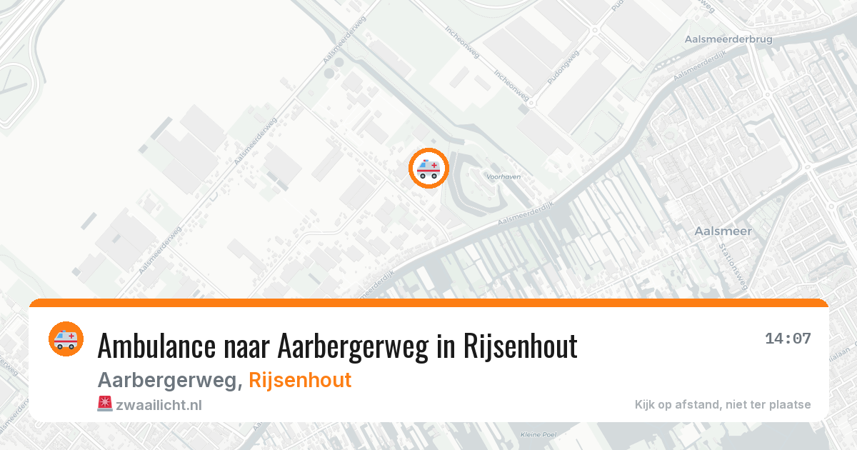 Ambulance naar Aarbergerweg in Rijsenhout — 11 apr 2026