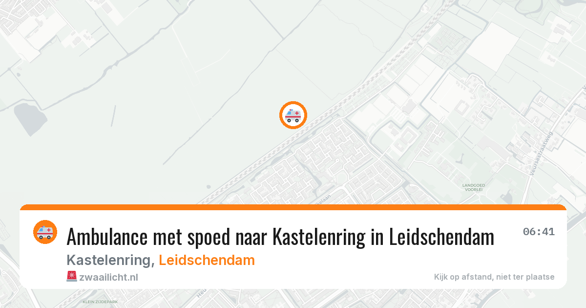 Ambulance met spoed naar Kastelenring in Leidschendam — 25 apr 2026