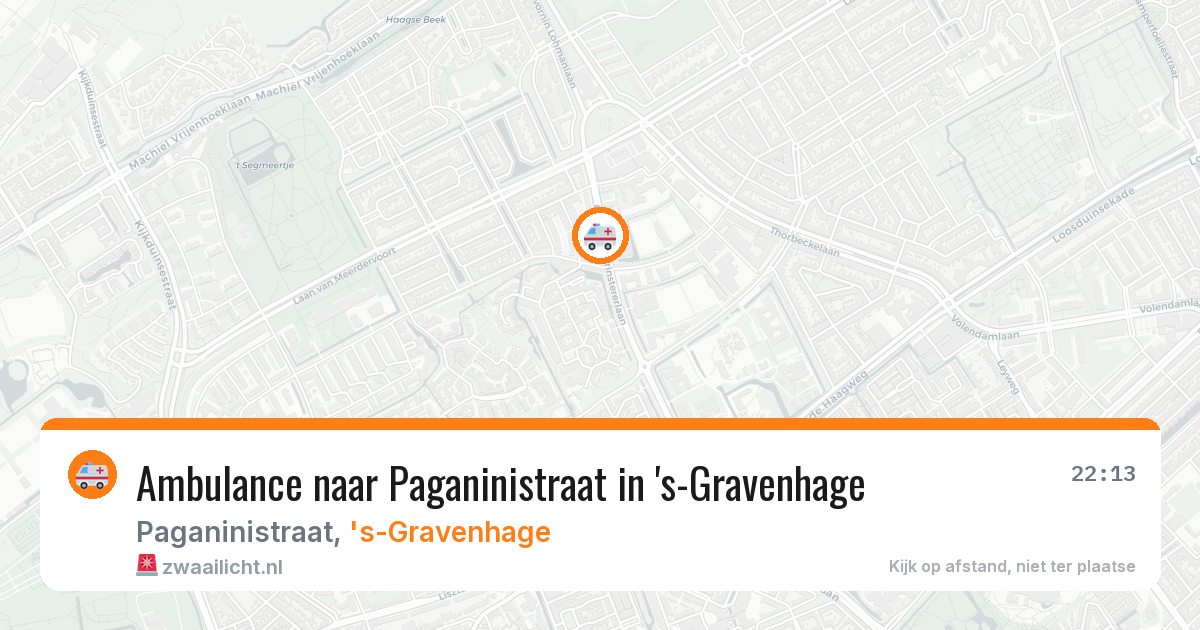 Ambulance naar Paganinistraat in 's-Gravenhage — 8 mei 2026