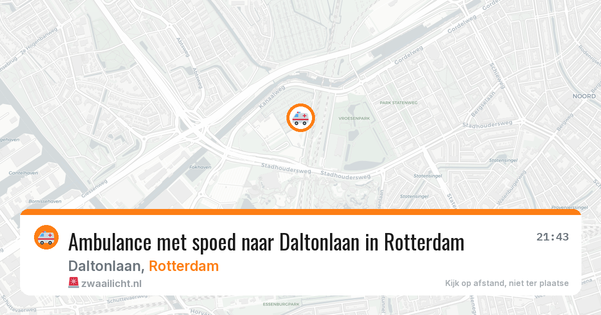 Ambulance met spoed naar Daltonlaan in Rotterdam — 7 jun 2026