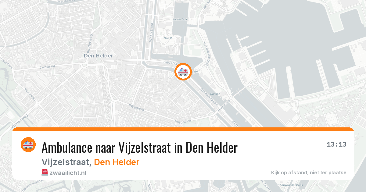 Ambulance naar Vijzelstraat in Den Helder — 23 apr 2026
