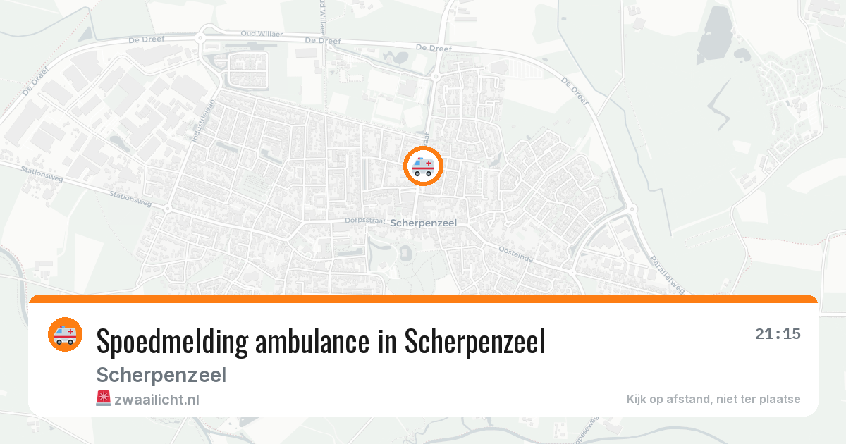Spoedmelding ambulance in Scherpenzeel — 17 jun 2026