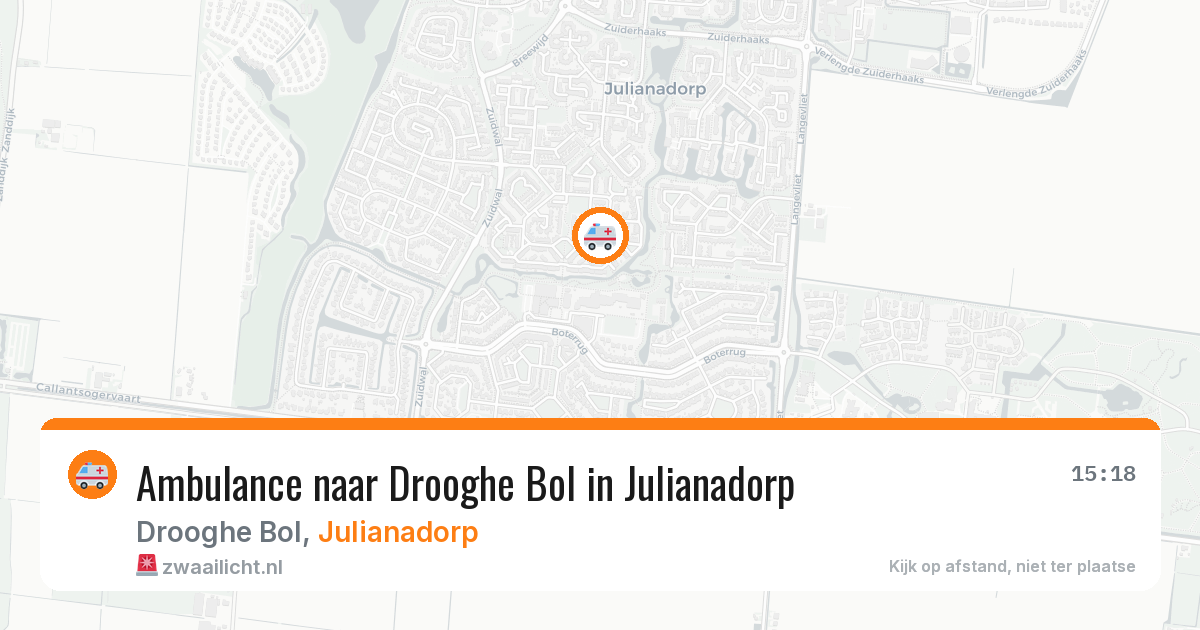 Ambulance naar Drooghe Bol in Julianadorp — 23 jun 2026