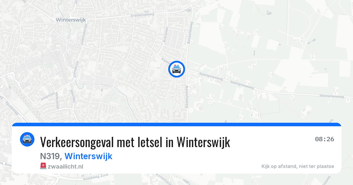 Verkeersongeval met letsel in Winterswijk — 27 mrt 2026