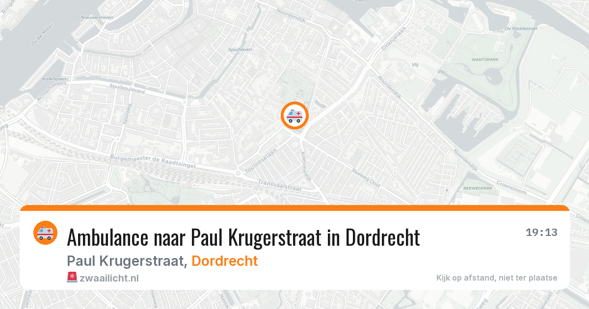 Ambulance naar Paul Krugerstraat in Dordrecht — 4 jul 2026