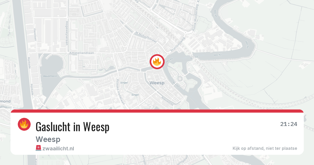 Gaslucht in Weesp — 4 mei 2026