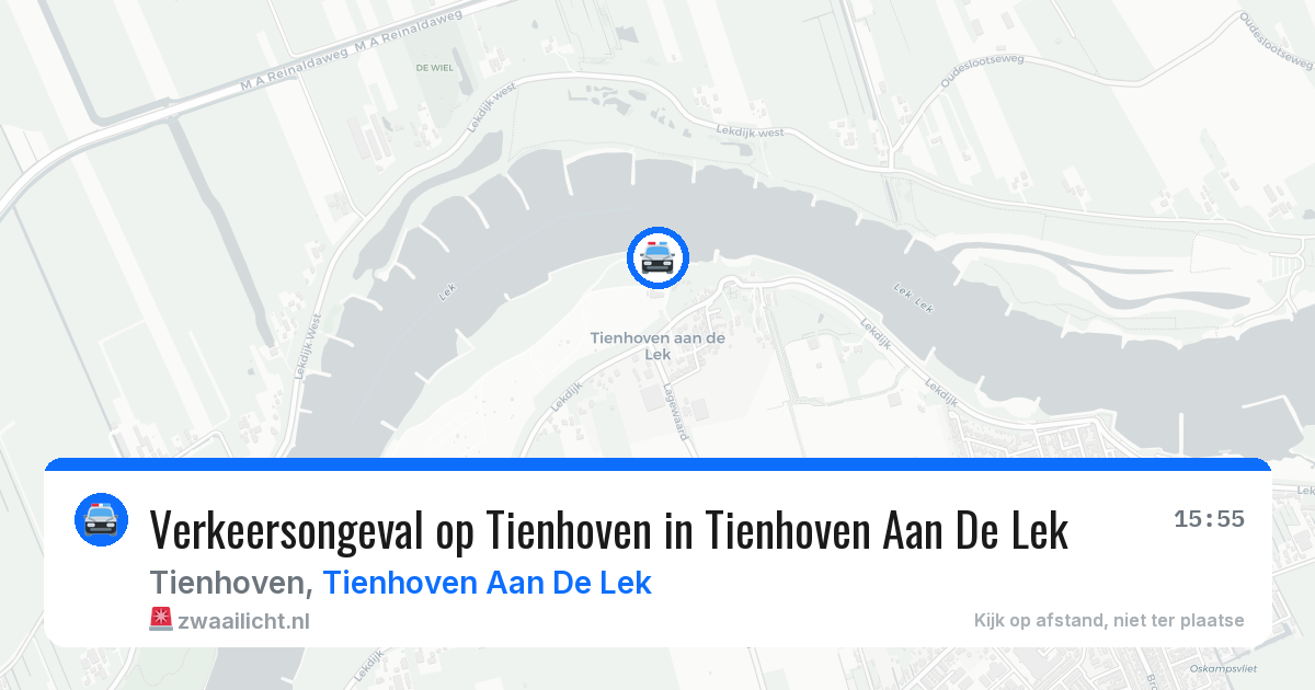 Verkeersongeval op Tienhoven in Tienhoven Aan De Lek — 5 apr 2026