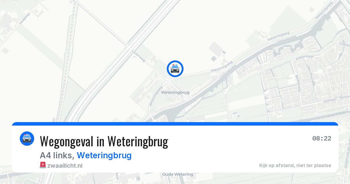 Wegongeval in Weteringbrug — 28 mrt 2026