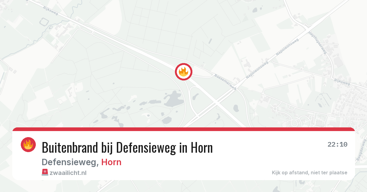 Buitenbrand bij Defensieweg in Horn — 7 jul 2026