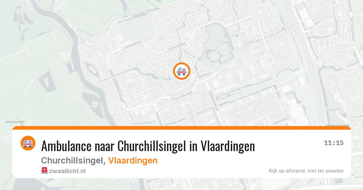 Ambulance naar Churchillsingel in Vlaardingen — 2 apr 2026