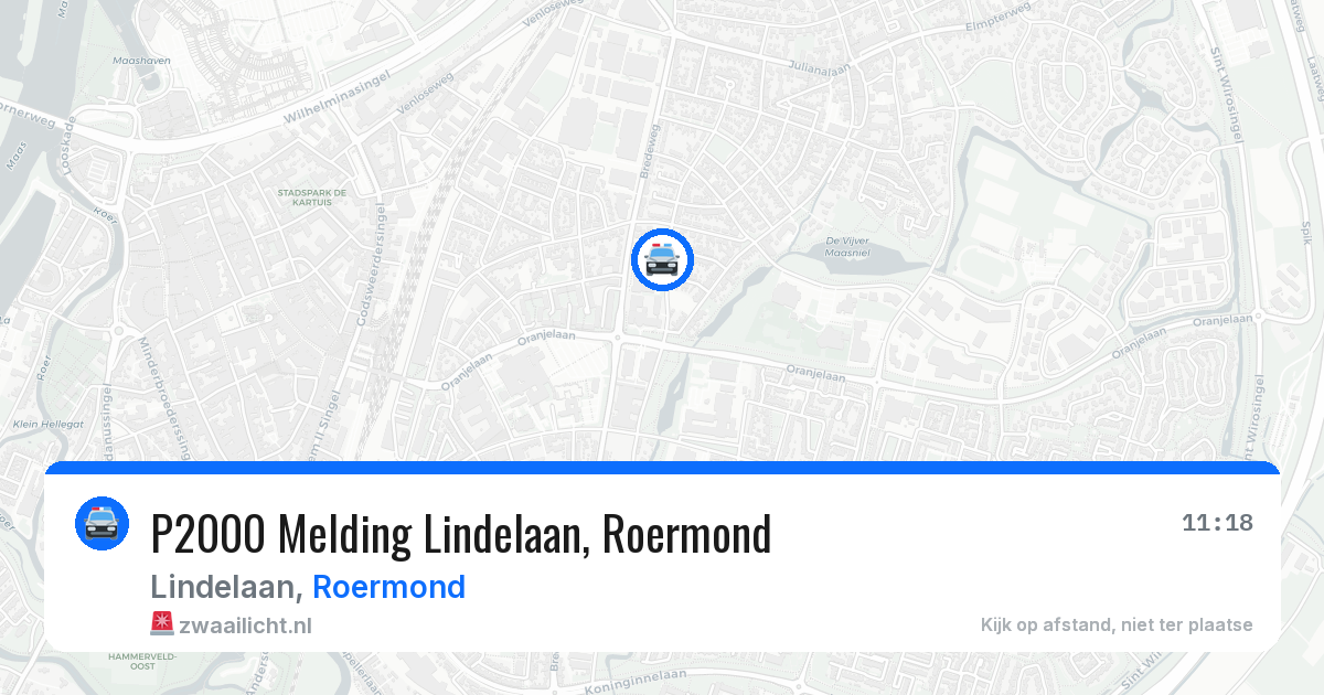 P2000 Melding Lindelaan, Roermond — 17 jun 2026