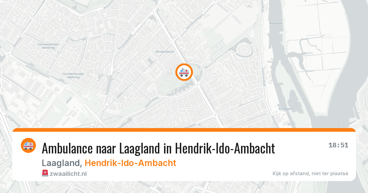 Ambulance naar Laagland in Hendrik-Ido-Ambacht — 7 jul 2026