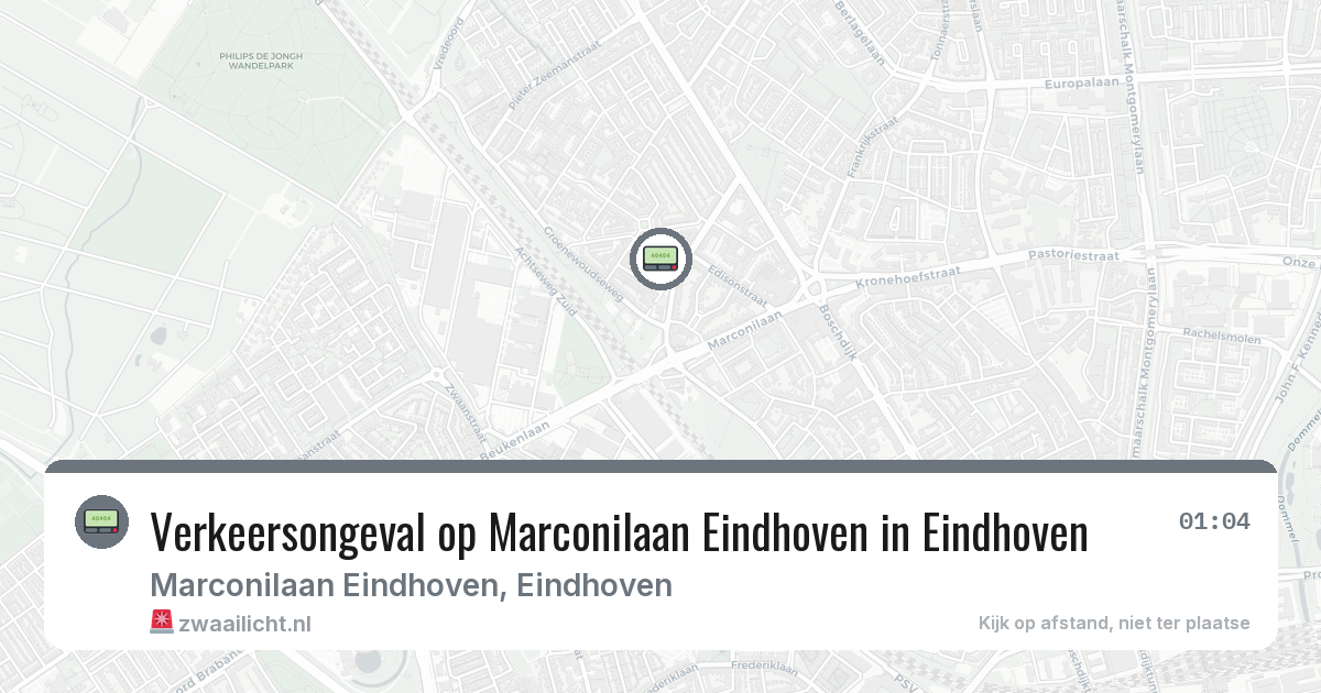 Verkeersongeval op Marconilaan Eindhoven in Eindhoven — 7 feb 2026
