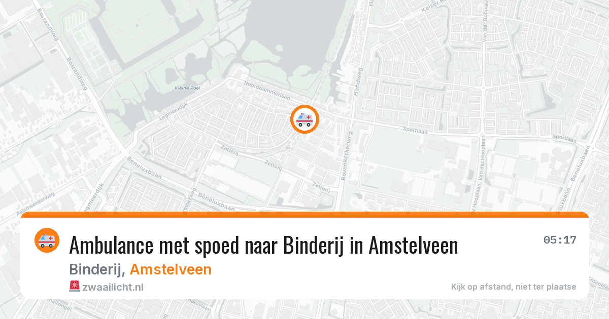 Ambulance met spoed naar Binderij in Amstelveen — 2 jul 2026