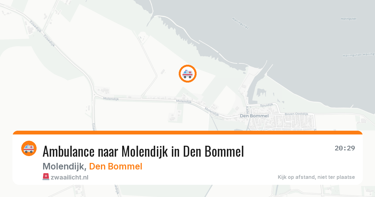 Ambulance naar Molendijk in Den Bommel — 23 jul 2026