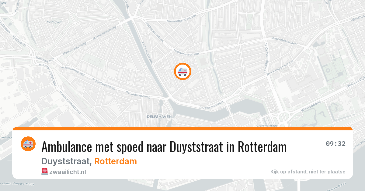 Ambulance met spoed naar Duyststraat in Rotterdam — 28 jul 2026