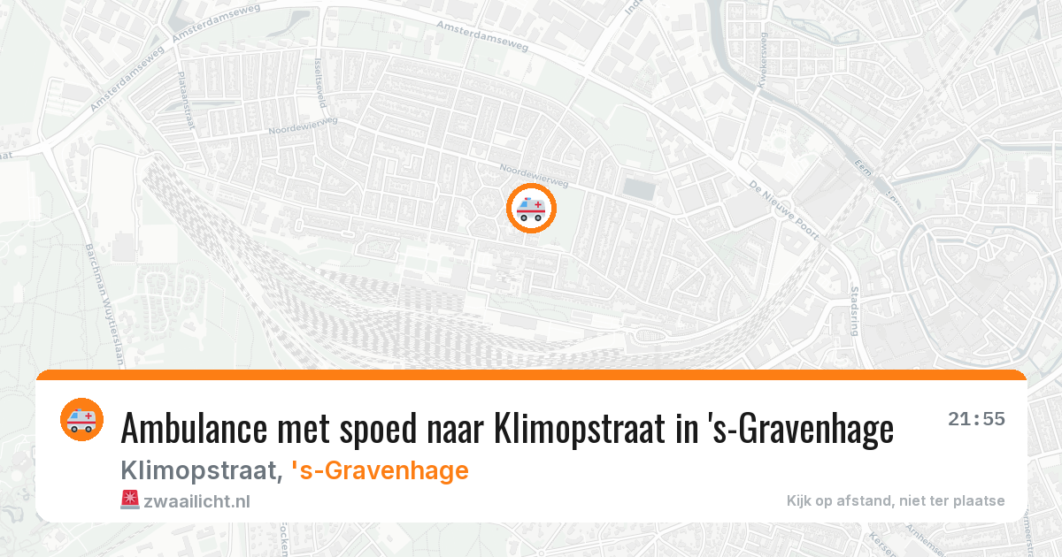 Ambulance met spoed naar Klimopstraat in 's-Gravenhage — 27 mrt 2026