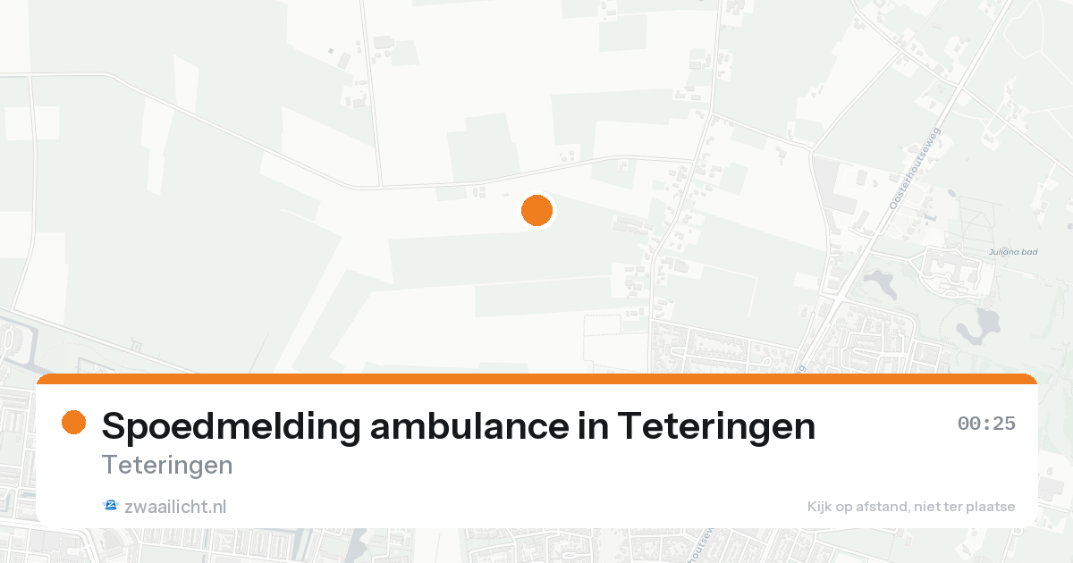 Spoedmelding ambulance in Teteringen — 23 aug 2026