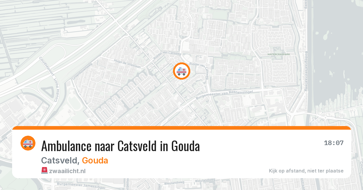 Ambulance naar Catsveld in Gouda — 31 mrt 2026