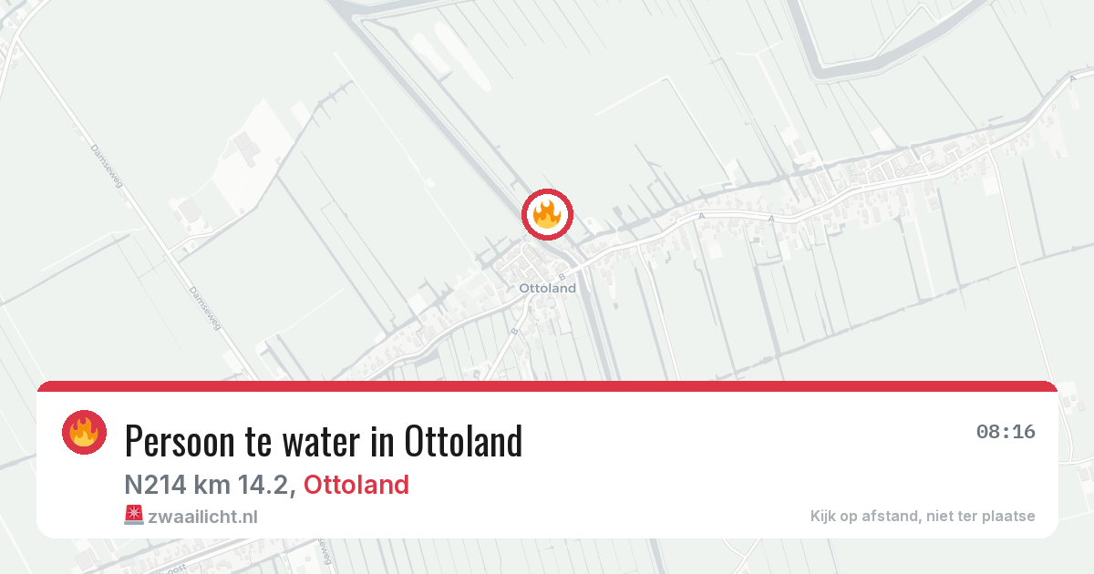 Persoon te water in Ottoland — 20 jun 2026
