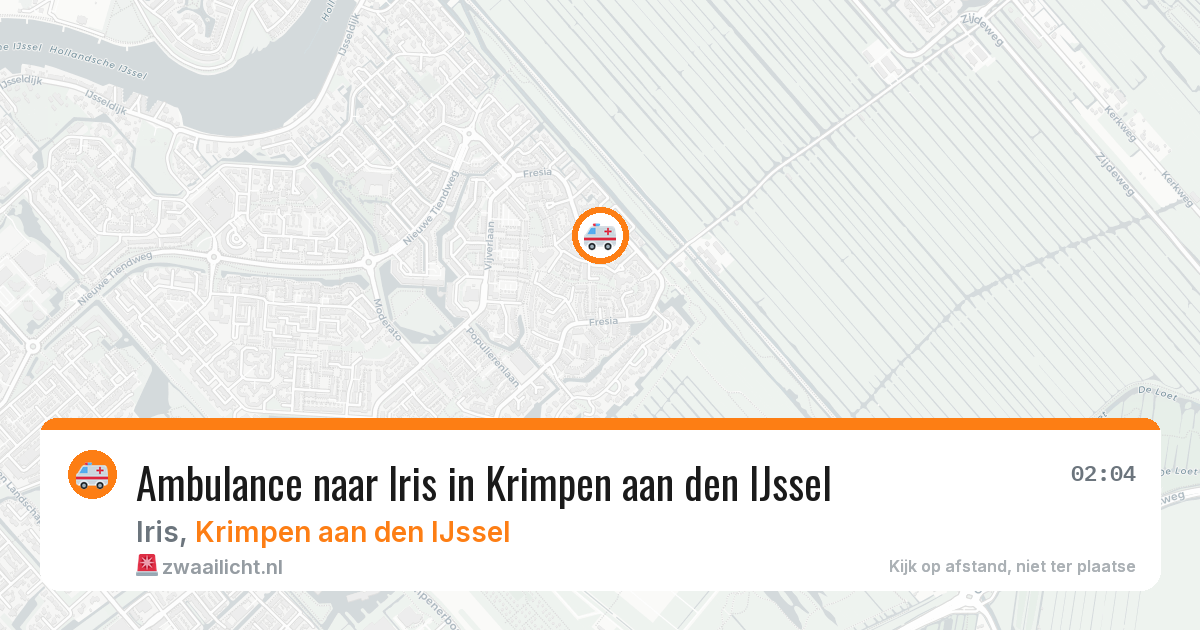 Ambulance naar Iris in Krimpen aan den IJssel — 15 mei 2026