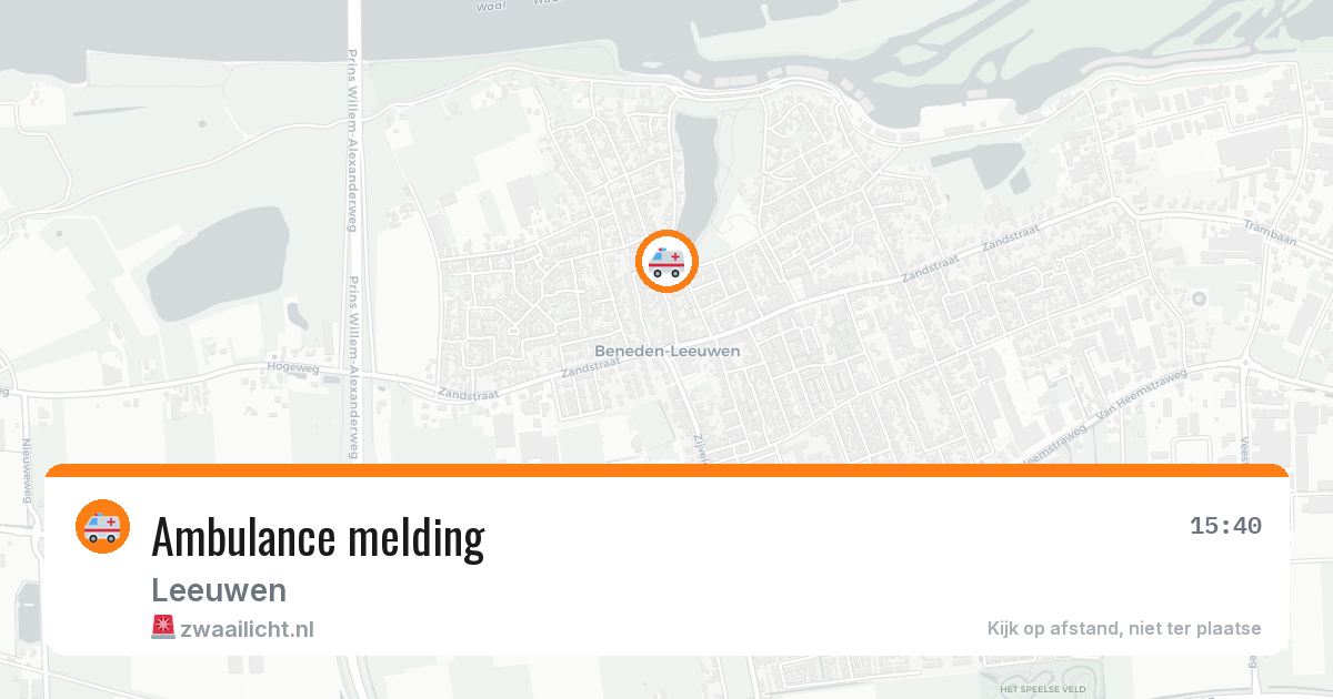 Ambulance melding — 26 mei 2026