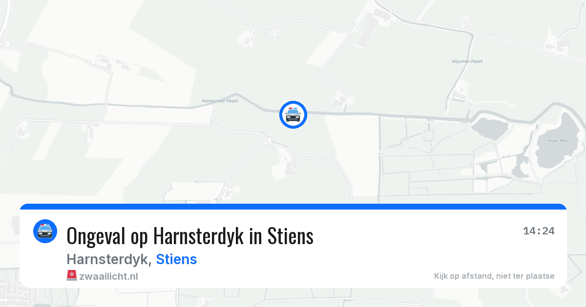 Ongeval op Harnsterdyk in Stiens — 20 mrt 2026