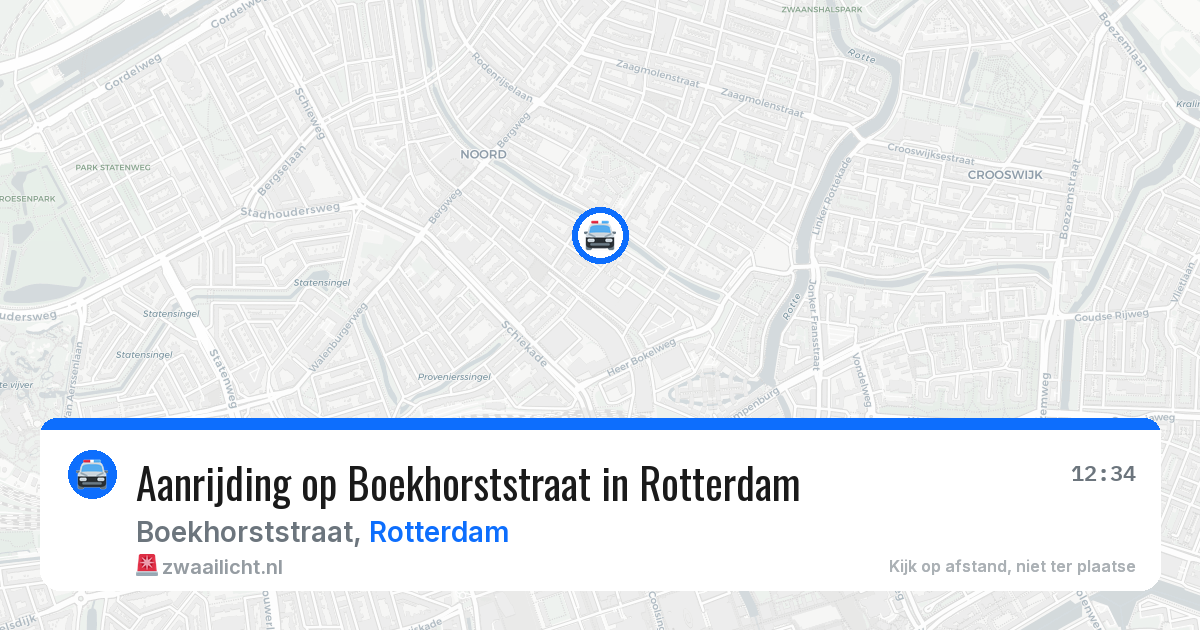 Aanrijding op Boekhorststraat in Rotterdam — 29 jan 2026