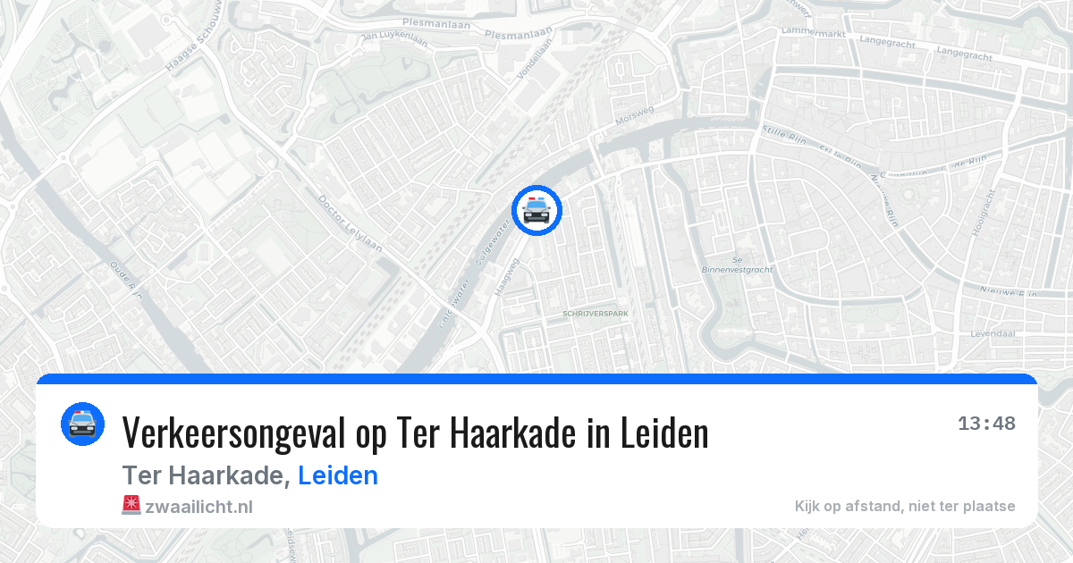 Verkeersongeval op Ter Haarkade in Leiden — 5 jun 2026