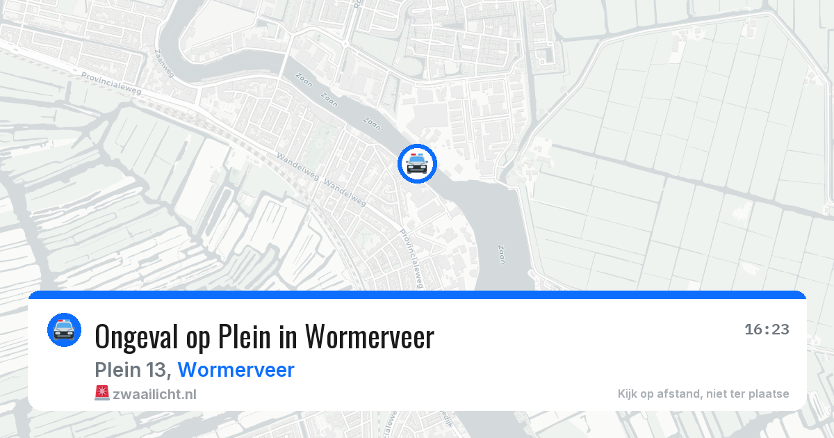 Ongeval op Plein in Wormerveer — 8 apr 2026