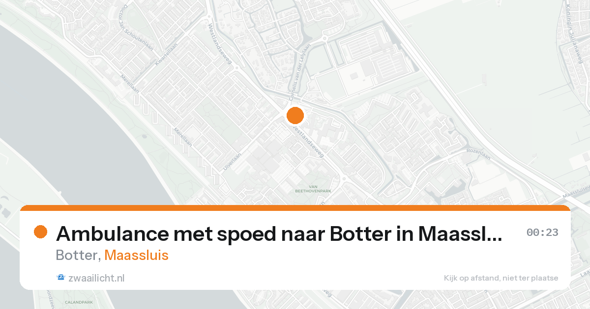 Ambulance met spoed naar Botter in Maassluis — 27 mei 2026