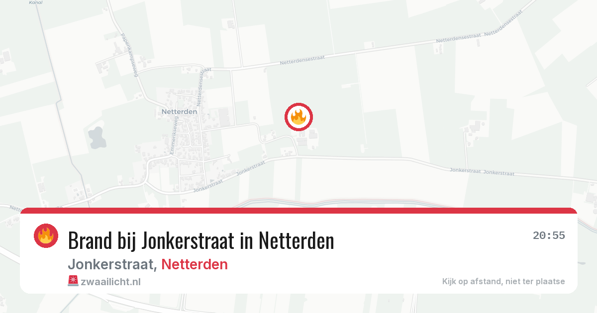Brand bij Jonkerstraat in Netterden — 11 mei 2026