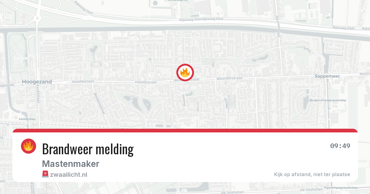 Brandweer melding — 23 mrt 2026