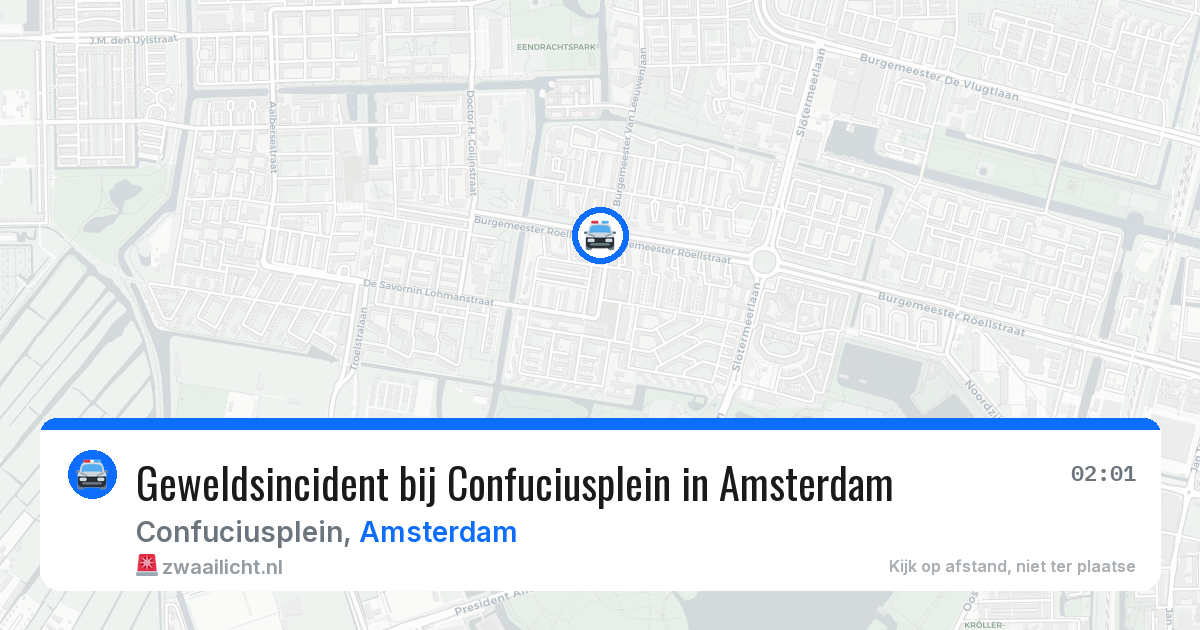 Geweldsincident bij Confuciusplein in Amsterdam — 31 jul 2026