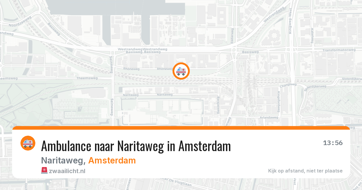 Ambulance naar Naritaweg in Amsterdam — 12 aug 2026