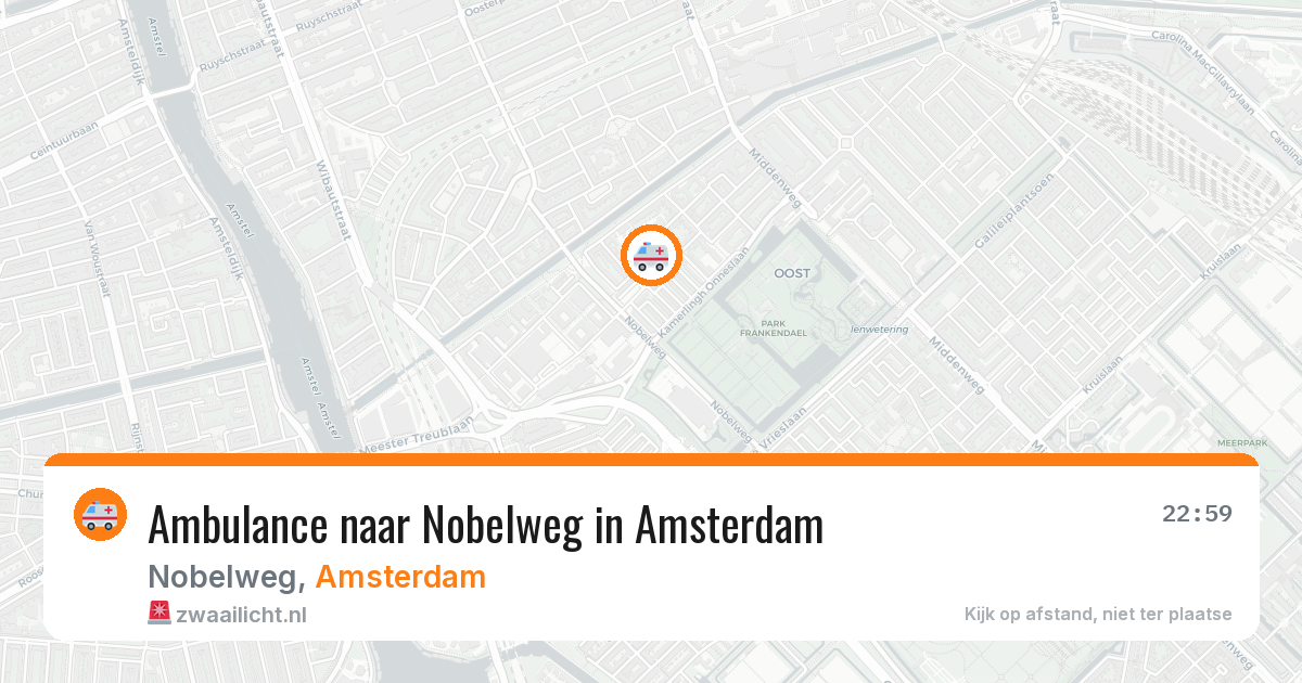 Ambulance naar Nobelweg in Amsterdam — 8 jul 2026