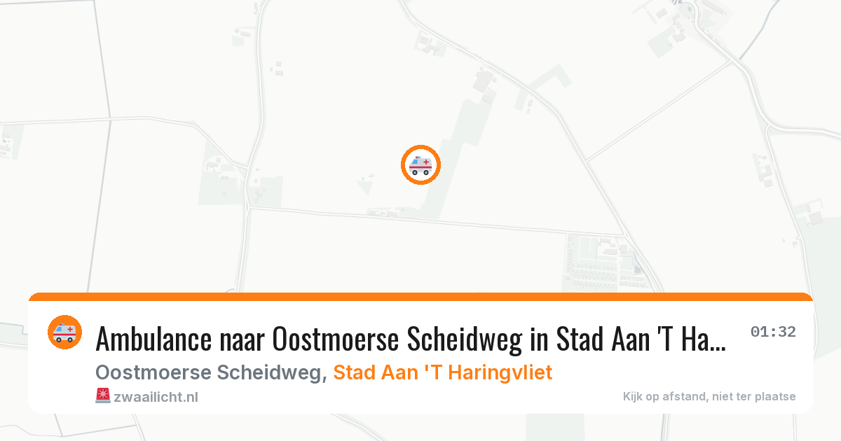 Ambulance naar Oostmoerse Scheidweg in Stad Aan 'T Haringvliet — 9 feb 2026