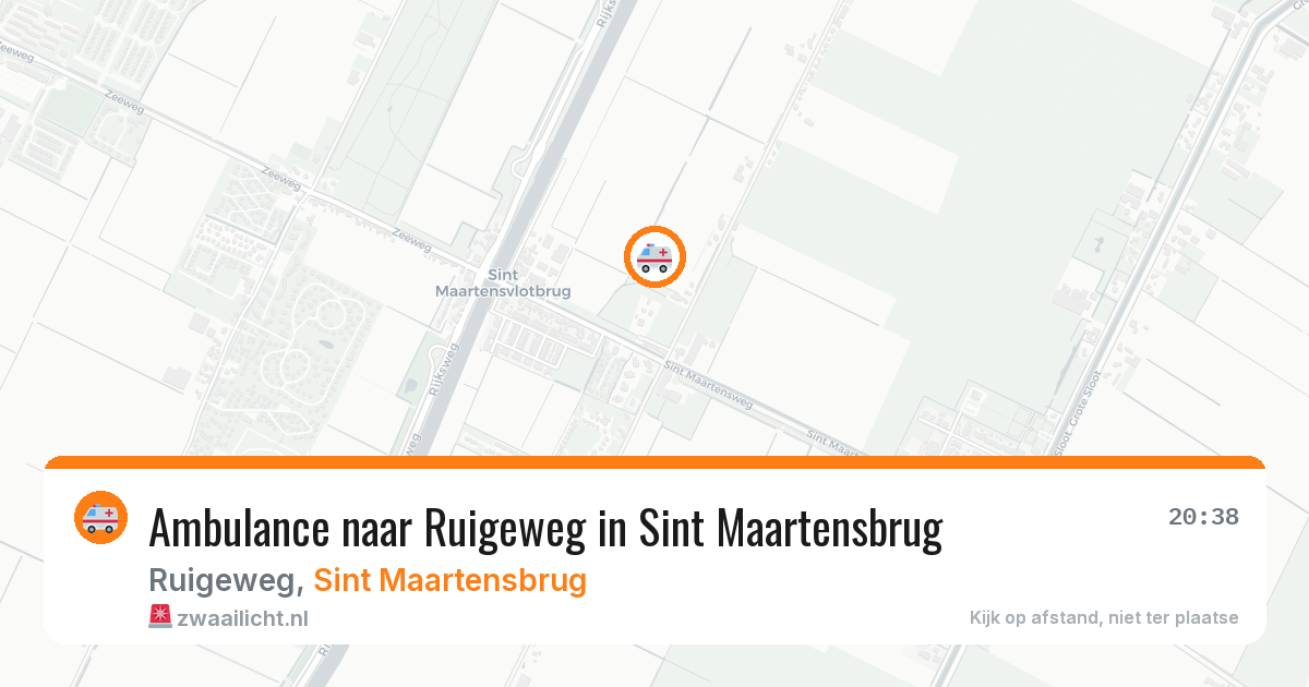 Ambulance naar Ruigeweg in Sint Maartensbrug — 23 mei 2026