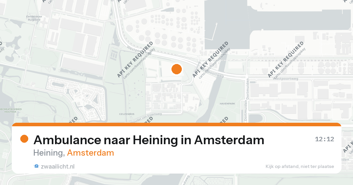 Ambulance naar Heining in Amsterdam — 26 aug 2026
