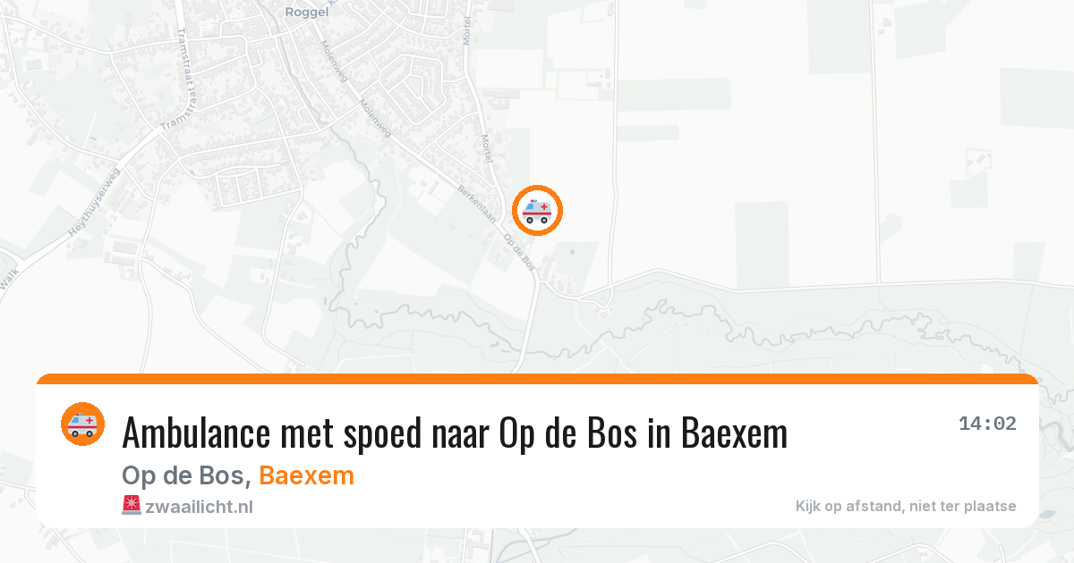 Ambulance met spoed naar Op de Bos in Baexem — 29 jun 2026