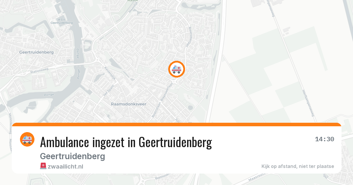 Ambulance ingezet in Geertruidenberg — 12 aug 2026