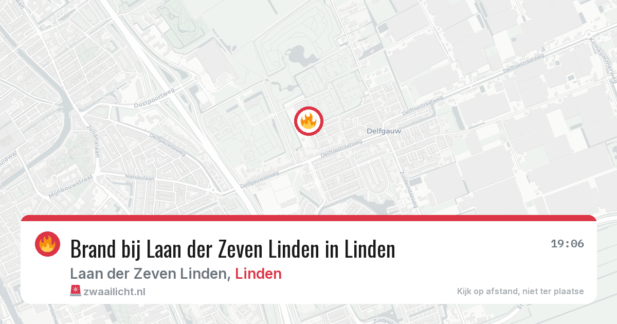 Brand bij Laan der Zeven Linden in Linden — 18 mrt 2026